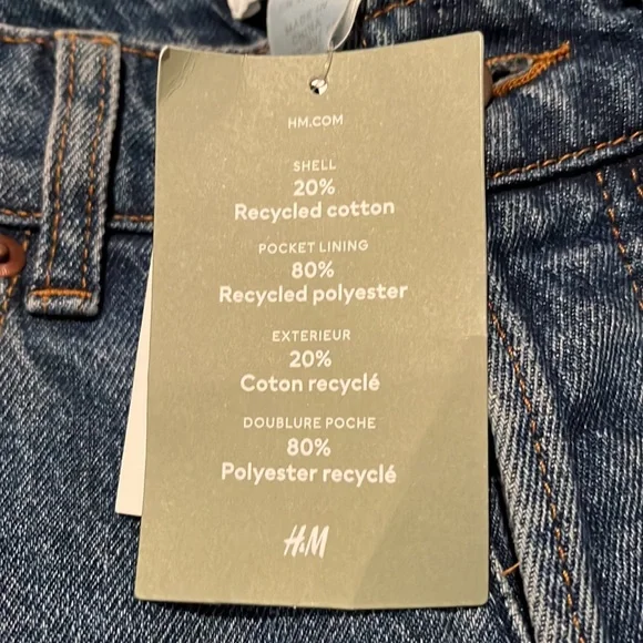 H&M straight leg high rise jeans - Picture 5 of 5